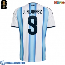 Fotballdrakt Herre Argentina Julian Alvarez #9 Hjemmedrakt VM 2026 Kortermet